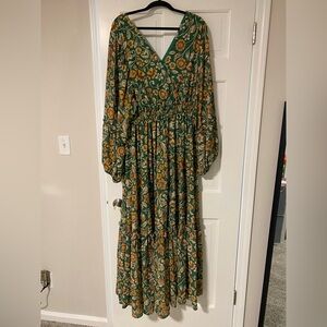 Baltic Born Bria Maxi Dress - Green Floral